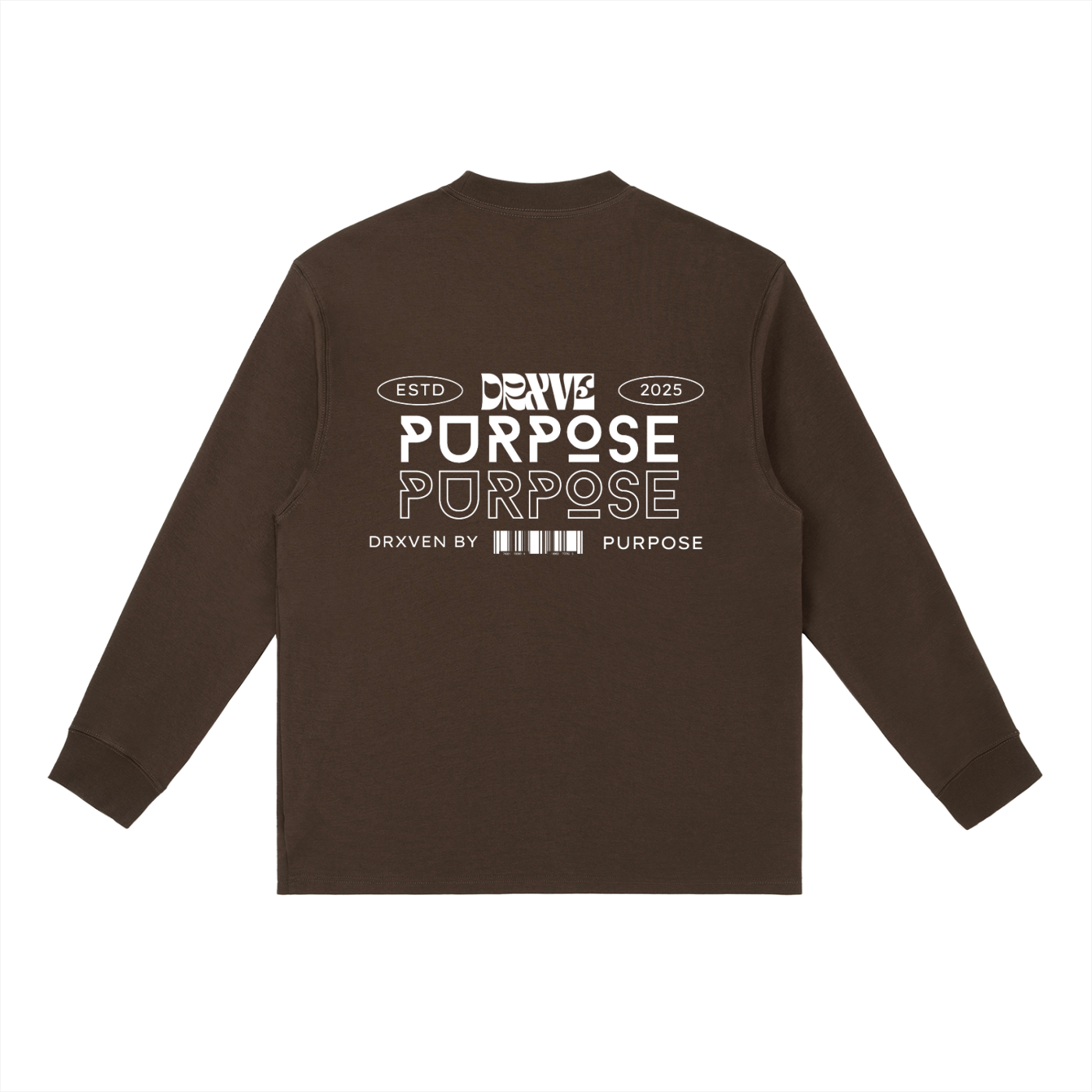 DRXVE (DRXVEN BY PURPOSE) - Essential Crewneck Long-Sleeve T-Shirt
