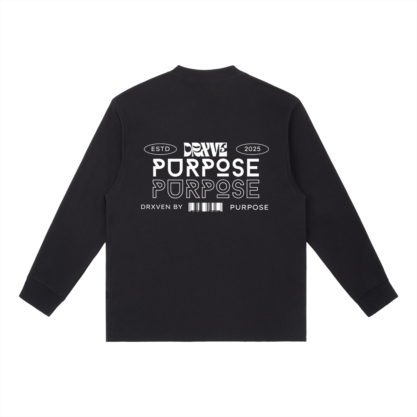 DRXVE (DRXVEN BY PURPOSE) - Essential Crewneck Long-Sleeve T-Shirt