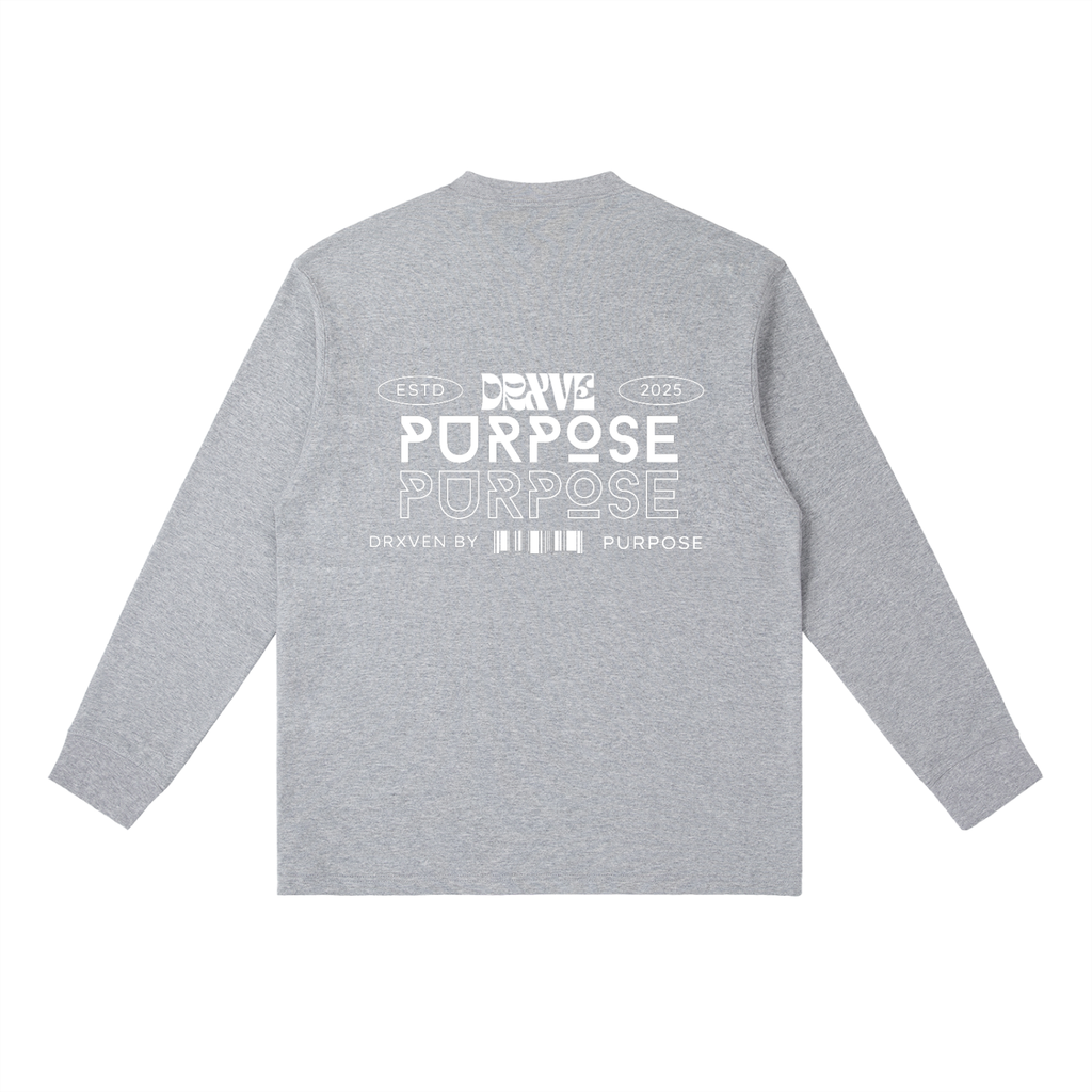 DRXVE (DRXVEN BY PURPOSE) - Essential Crewneck Long-Sleeve T-Shirt