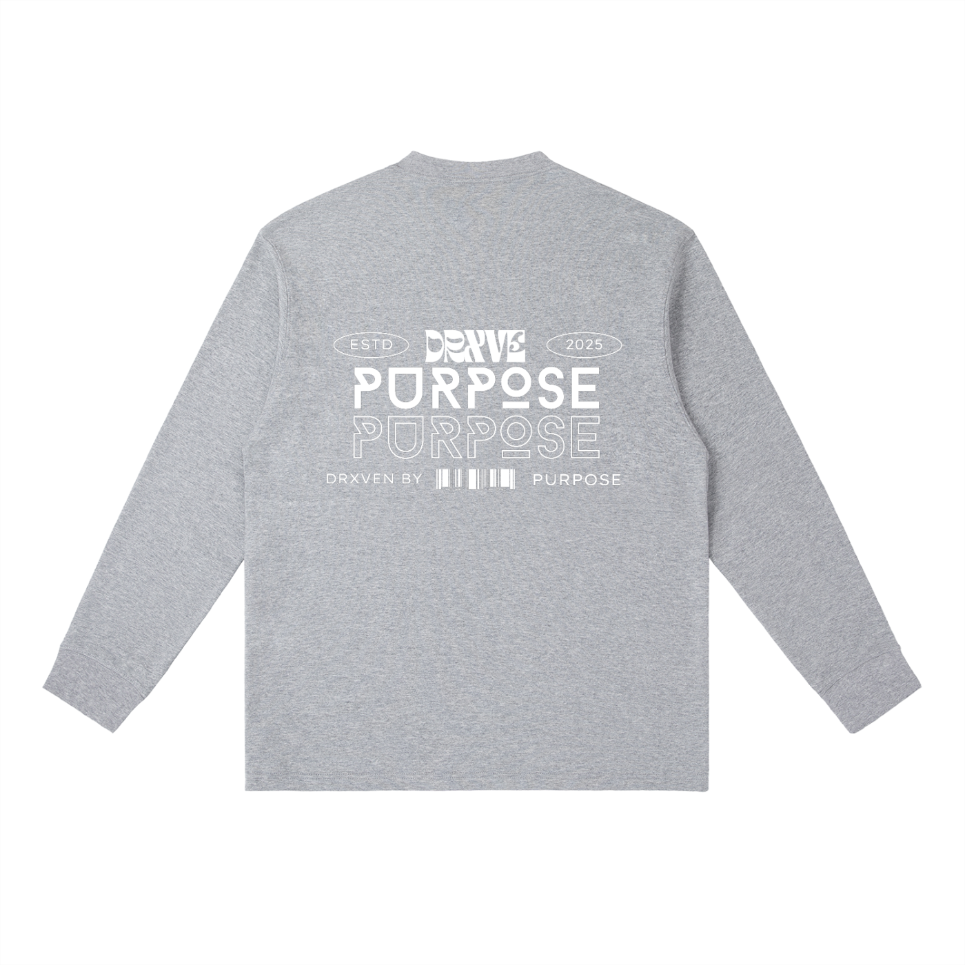 DRXVE (DRXVEN BY PURPOSE) - Essential Crewneck Long-Sleeve T-Shirt