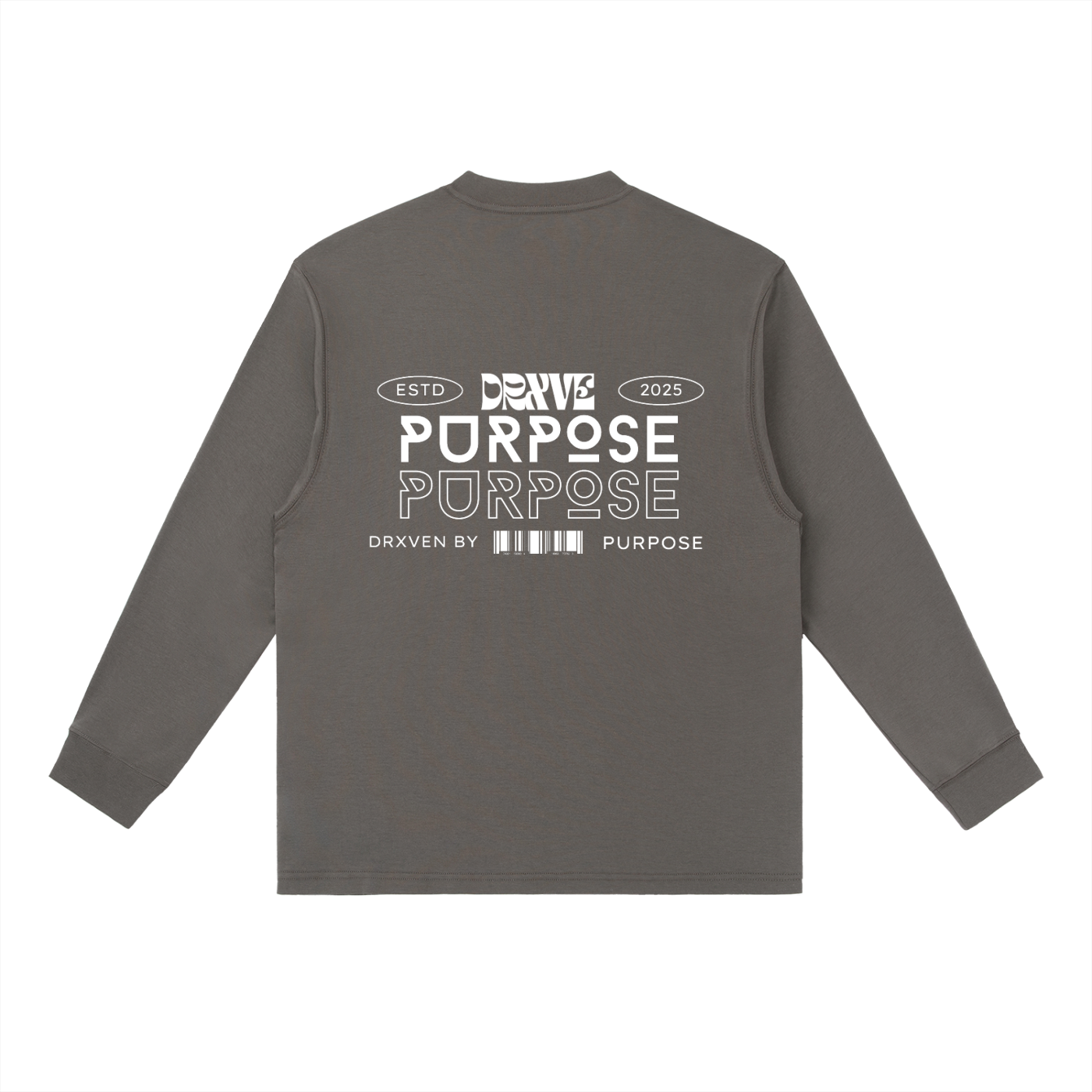 DRXVE (DRXVEN BY PURPOSE) - Essential Crewneck Long-Sleeve T-Shirt